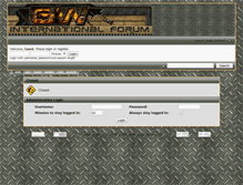 Tablet Screenshot of forum.globalwars.org